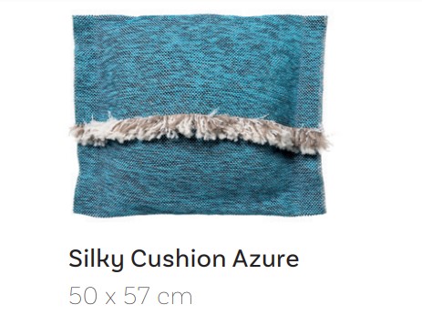 Silky Cushion Azure 50 x 57 cm