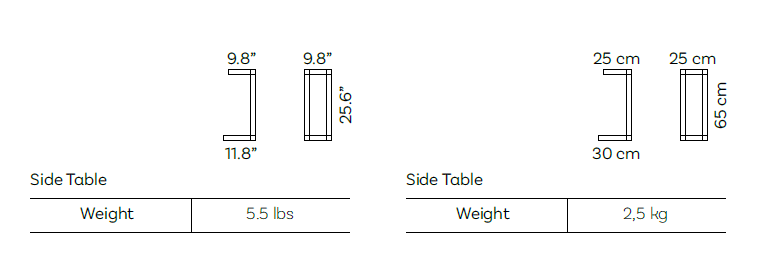 DOTTY teakhouten bijzettafel