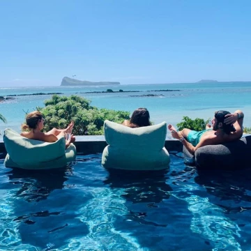 DOTTY Poef Long Chair Pioen Floatable