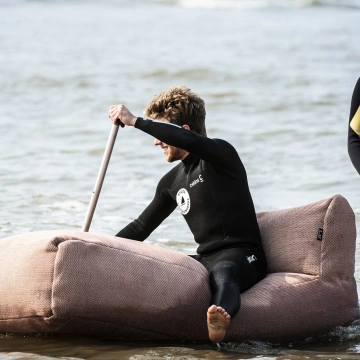 DOTTY Poef Long Chair Wit Floatable