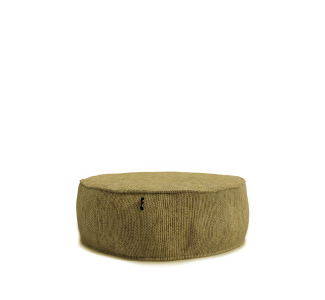 Roolf Silky Round Pouf Gold